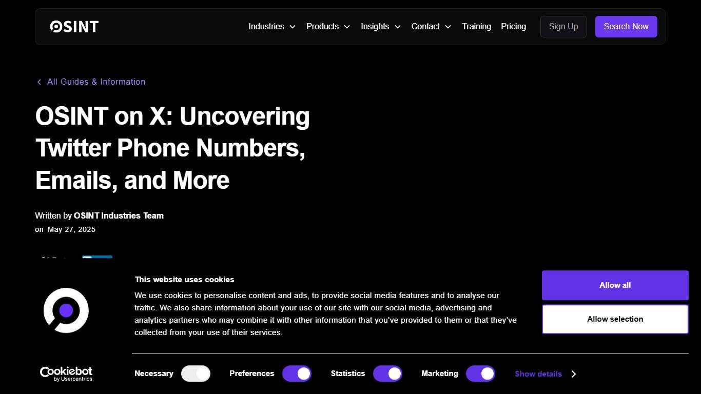 OSINT on X: Uncovering Twitter Phone Numbers, Emails, and More